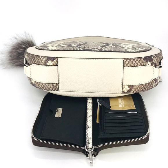 3PCS Michael Kors Python Convertible Bag Wallet - Picture 5 of 8